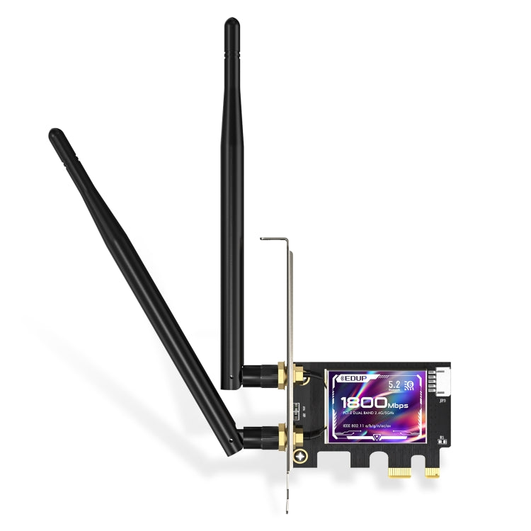EDUP EP-9658 PCI-E WiFi 6 Card AX1800M Bluetooth 5.2 Adapter for Desktop PC, 2.4GHz/5.8GHz Dual Band Wireless PCI-E Internal Network Card EDUP EP-9658 PCI-E WiFi 6 Card AX1800M Bluetooth 5.2 Adapter for Desktop PC, 2.4GHz/5.8GHz Dual Band Wireless PCI-E Internal Network Card